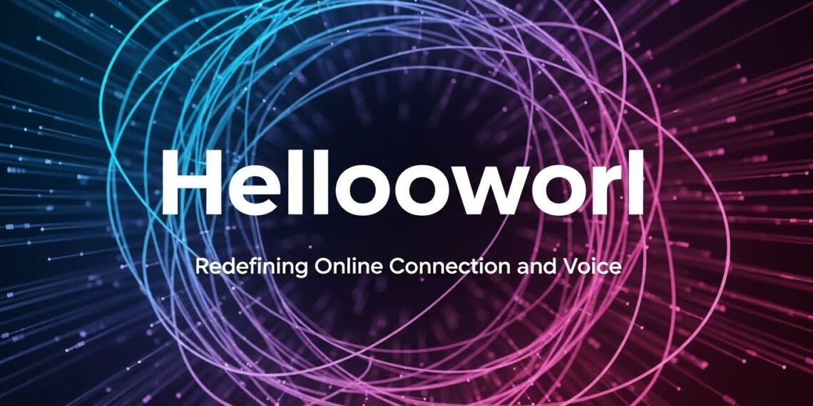Hellooworl: Redefining Online Connection and Voice